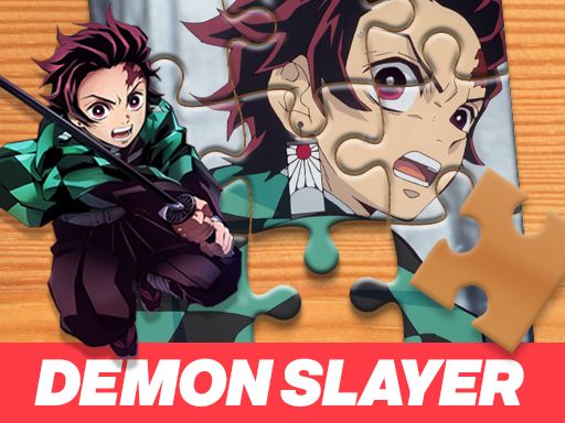 Demon Slayer Jigsaw Puzzle - browser game screenshot