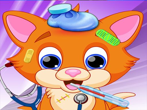 Little Sweet Cat Doctor - browser game screenshot
