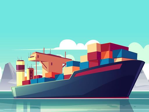 Cargo Ships Jigsaw - browser game screenshot