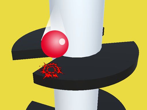 helix jump ball blast - browser game screenshot