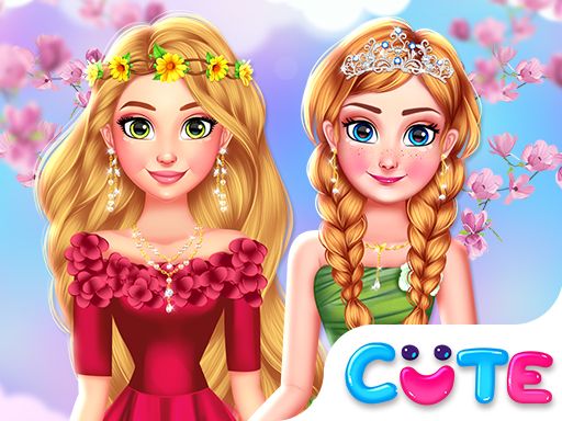 Disney Girls Spring Blossoms - browser game screenshot