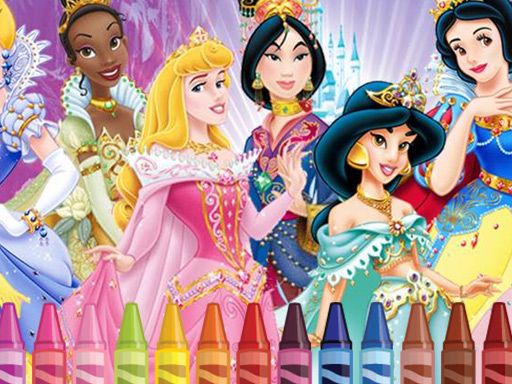 Princess Coloring Princess Coloring - browser game screenshot