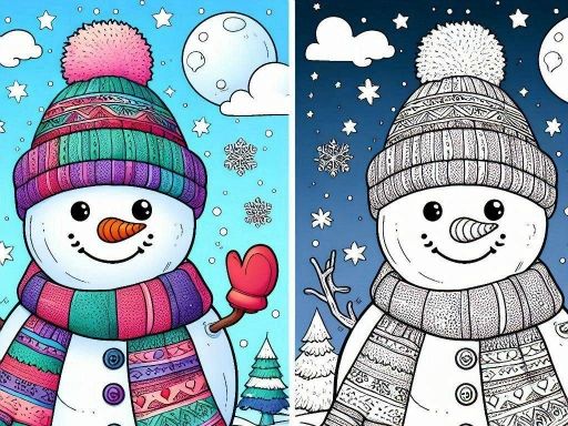 BTS Winter Coloring - browser game screenshot