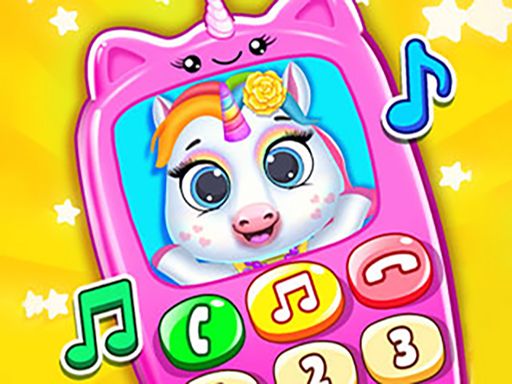 Baby Princess Unicorn Mobile Phone - browser game screenshot