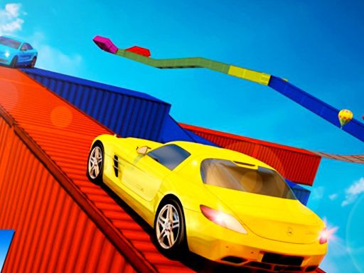 Mega Ramps stunt cars 3d - browser game screenshot
