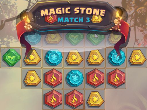Magic Stone Match 3 Deluxe - browser game screenshot