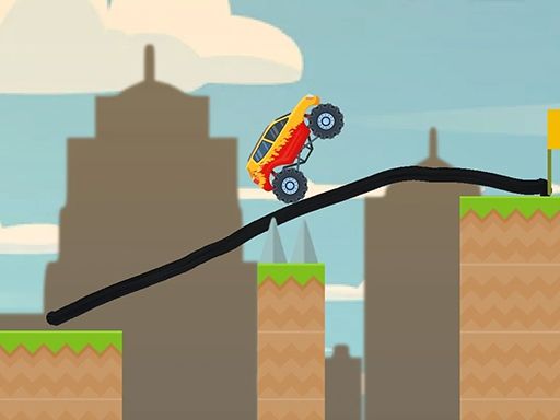 Draw Bridge Racer - browser game screenshot