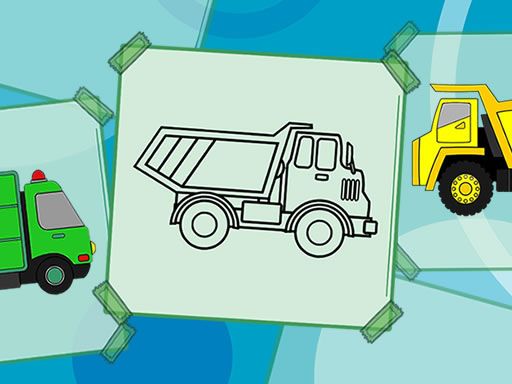 Truck Coloring Book - browser game screenshot