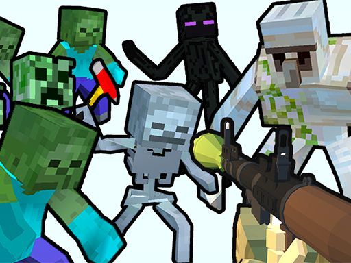 Minecraft Shooter - Save Your World - browser game screenshot