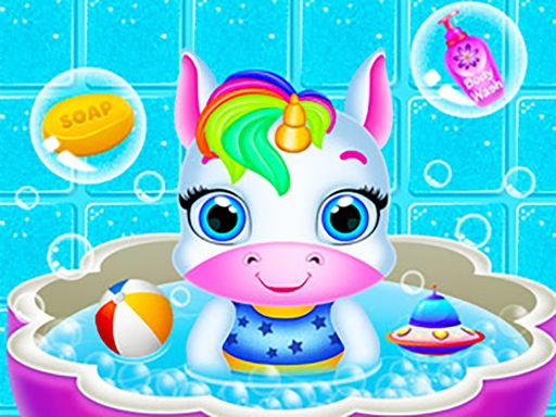 Newborn Unicorn Daycare - browser game screenshot