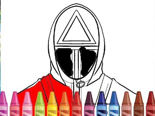 Squid Game Coloring Round - browser game screenshot