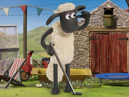 SHAUN THE SHEEP BAAHMY GOLF - browser game screenshot