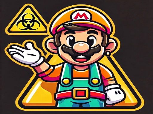 Super Mario Hangman - browser game screenshot