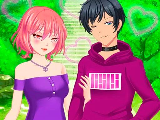Anime Couples Dress Up - browser game screenshot