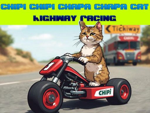 Chipi Chipi Chapa Chapa Cat Highway Racing - browser game screenshot