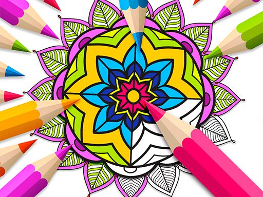 Mandala Coloring Book - browser game screenshot