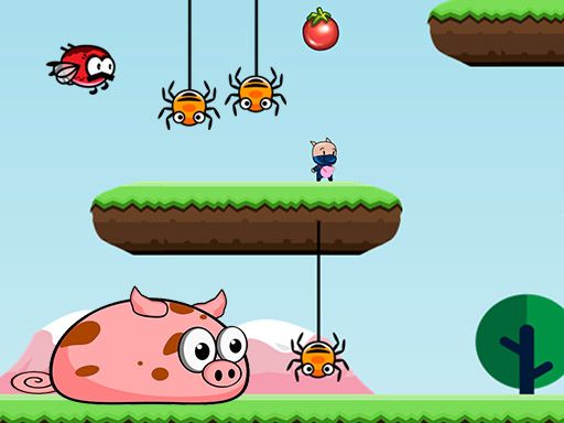 Piggy Mario - browser game screenshot