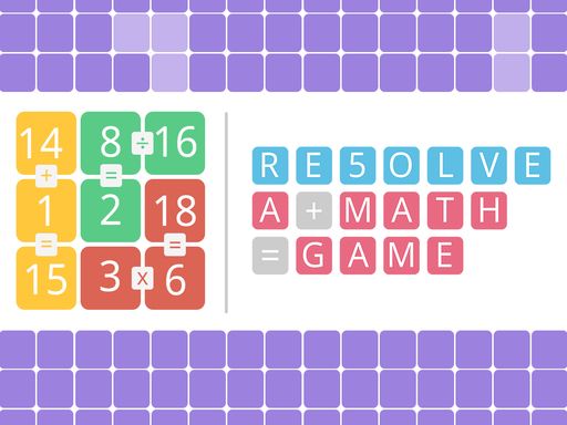 RESOLVE : a math game - browser game screenshot