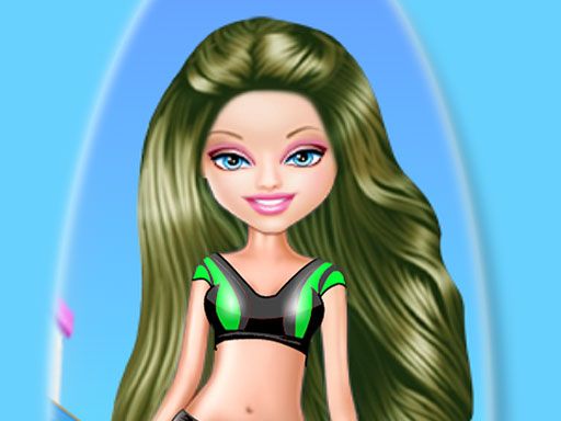 Barbie Motorbiker - browser game screenshot