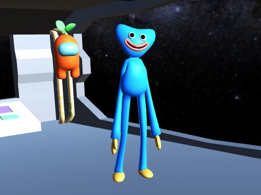 Hagi Wagi and Among Us - browser game screenshot