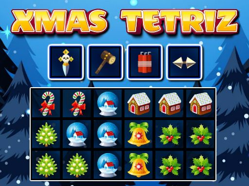 Xmas Tetriz - browser game screenshot