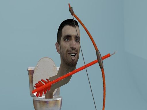 Skibidi Toilet Archer - browser game screenshot