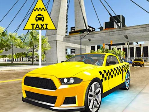 Taxi Driving City Simulator 3D - browser game screenshot