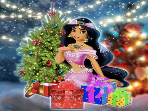Jasmine | Aladdin Christmas Sweater Design - browser game screenshot