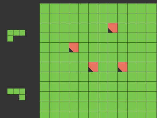 TACTRIS (TETRIS) - browser game screenshot