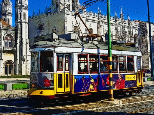 Tram Jigsaw - browser game screenshot