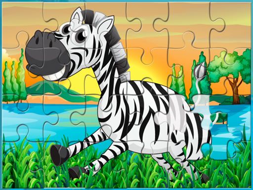 Happy Animals Jigsaw Game  - browser game screenshot