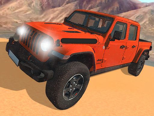 Dangerous Jeep Hilly Driver Simulator - browser game screenshot
