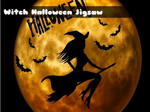 Witch Halloween Jigsaw - browser game screenshot