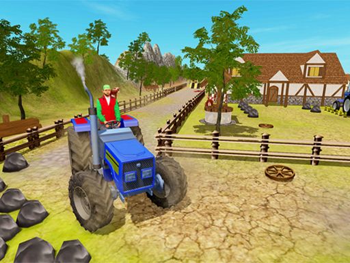 Tractors Simulator 3D: - browser game screenshot