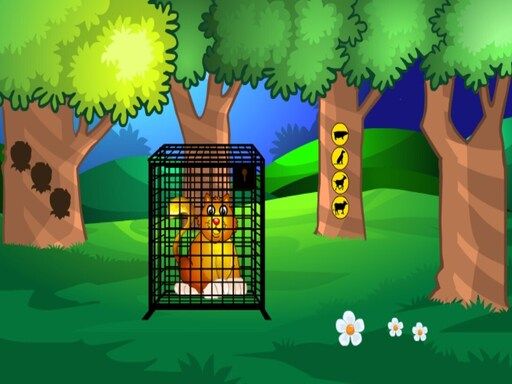 Rescue The Golden Cat - browser game screenshot