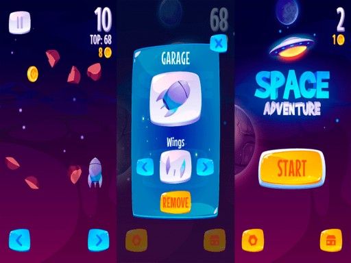 Super Space Adventure - browser game screenshot