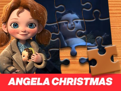 Angela Christmas Jigsaw Puzzle - browser game screenshot