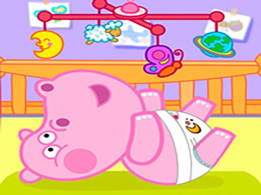 Little Hippo Care - browser game screenshot