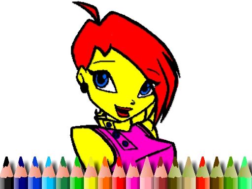 BTS Winks Coloring Book - browser game screenshot