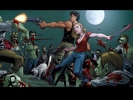 Zombies Killer Night - browser game screenshot