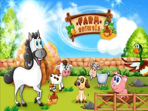Funny Learning Farm Animals Funny Learning Farm Animals - browser game screenshot
