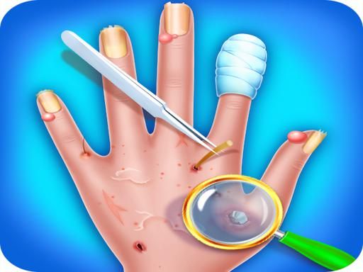 Fun Baby Care Kids Game - Hand Skin Doctor Fun Baby Care Kids Game - Hand Skin Doctor - browser game screenshot