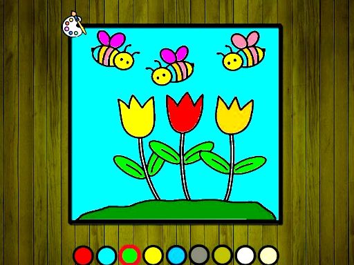 Easy to Paint Spring Time - browser game screenshot