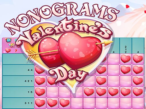Nonograms Valentine's Day - browser game screenshot