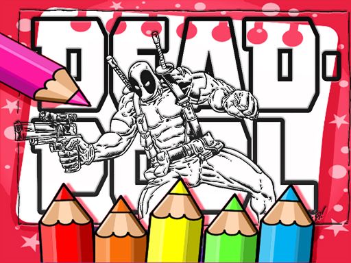 Deadpool Coloring Book Deadpool Coloring Book - browser game screenshot