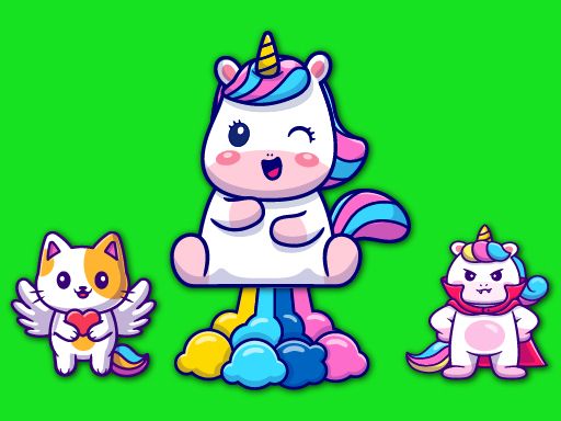 Unicorns Jumper - browser game screenshot