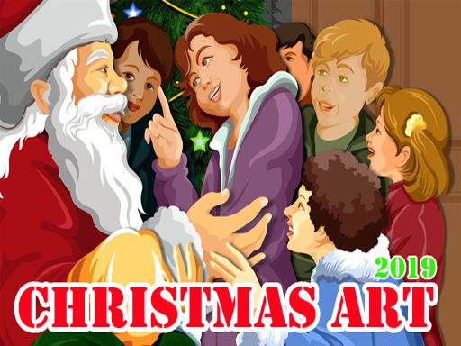 Christmas Art 2019 Puzzle - browser game screenshot