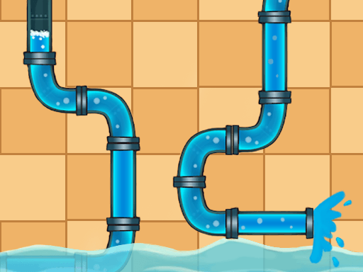 Home Pipe Water Puzzle - browser game screenshot
