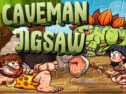 Caveman Jigsaw - browser game screenshot