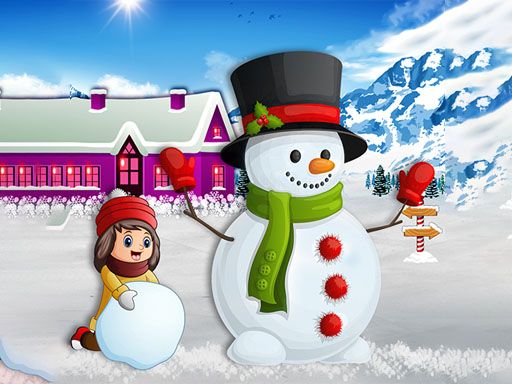 Kids and Snowman Dress Up - browser game screenshot